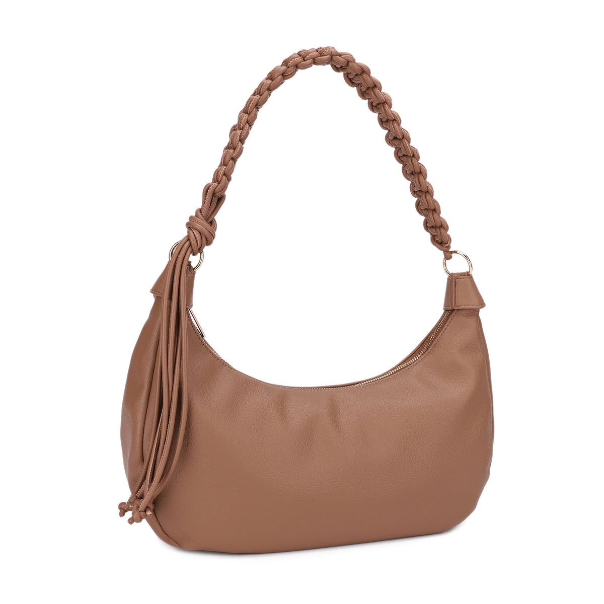 Emma Braided Handle Large Shoulder Bag